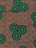 Green, Brown & Blue - HiTarget Cotton Fabric