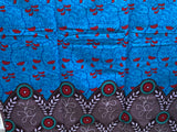 Multi Color Blue & Brown Cotton Fabric