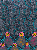 Multi Color Black Cotton Fabric